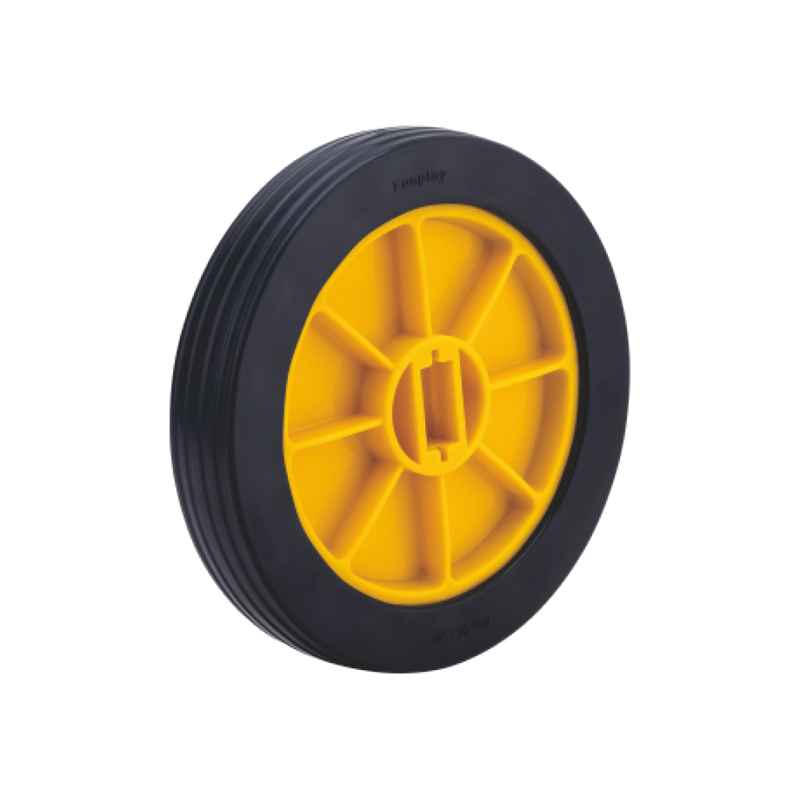 10＂Rubber tyre with straight strip
